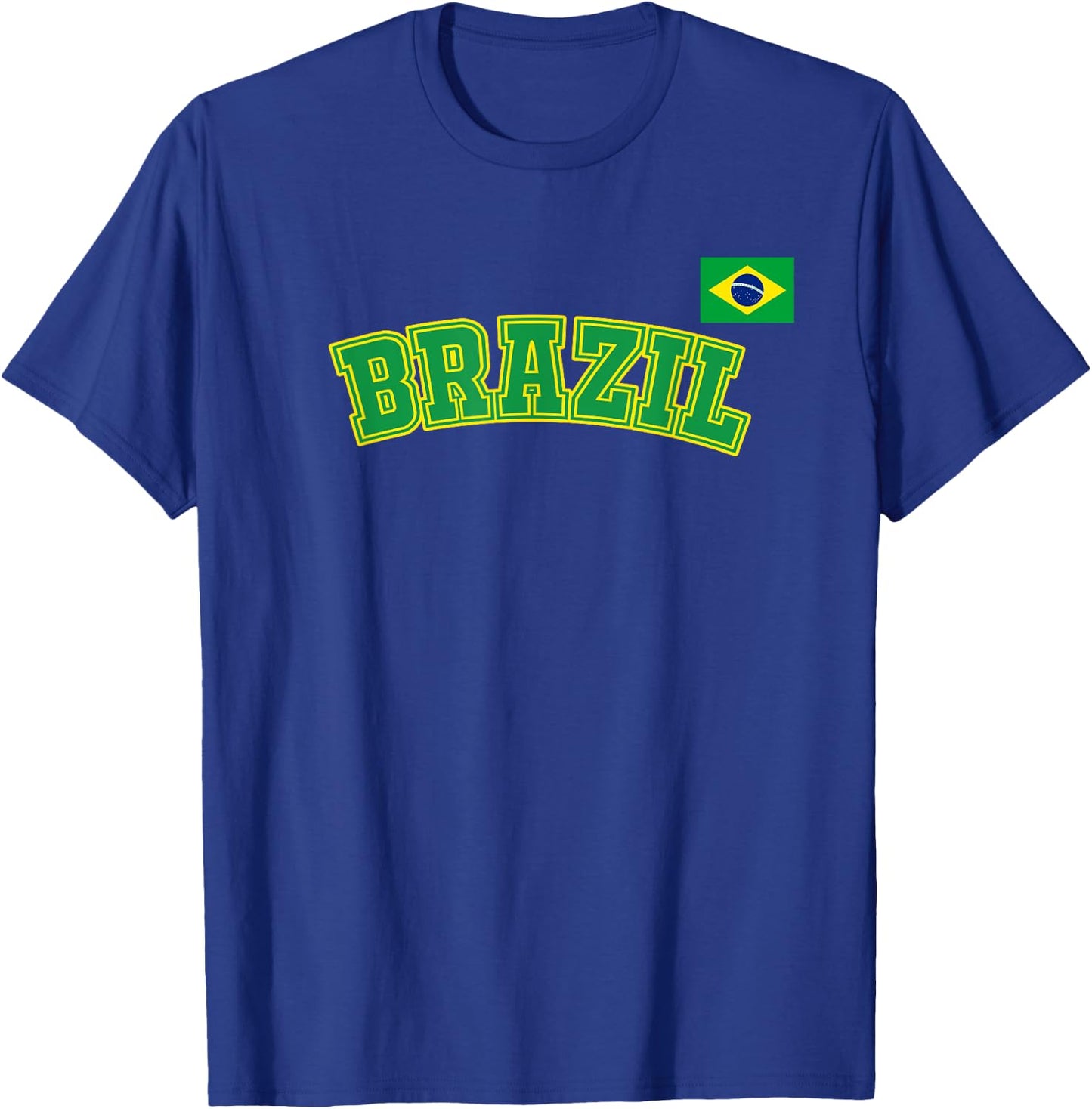 Brazil T Shirt Women Men Kids Brasil Brazilian Flag T-Shirt - T-Shirt | Royal