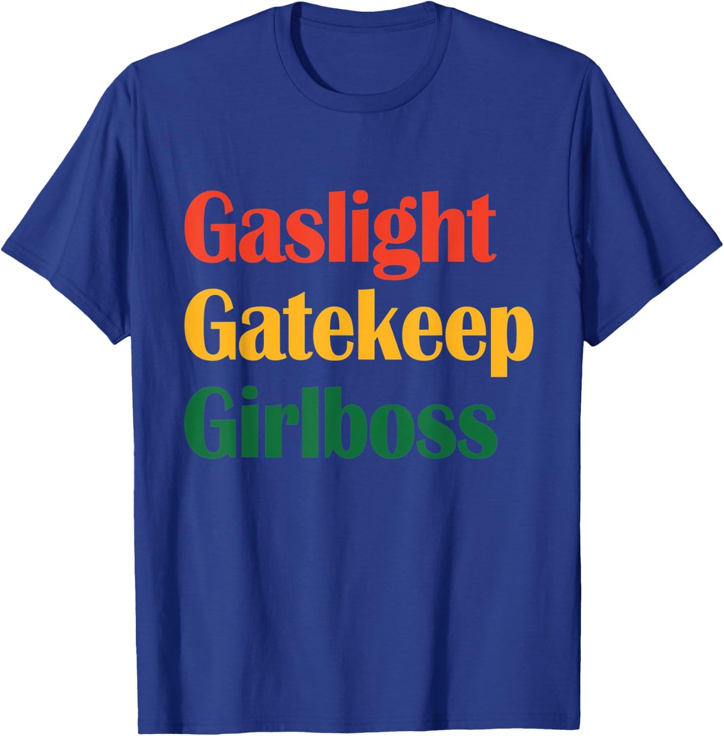 Gaslight Gatekeep Girlboss Apparel Apparel Merry Christmas T-Shirt - T-Shirt | Royal
