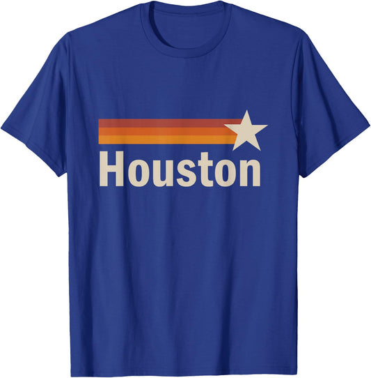 Vintage Houston Texas T-Shirt - T-Shirt | Royal