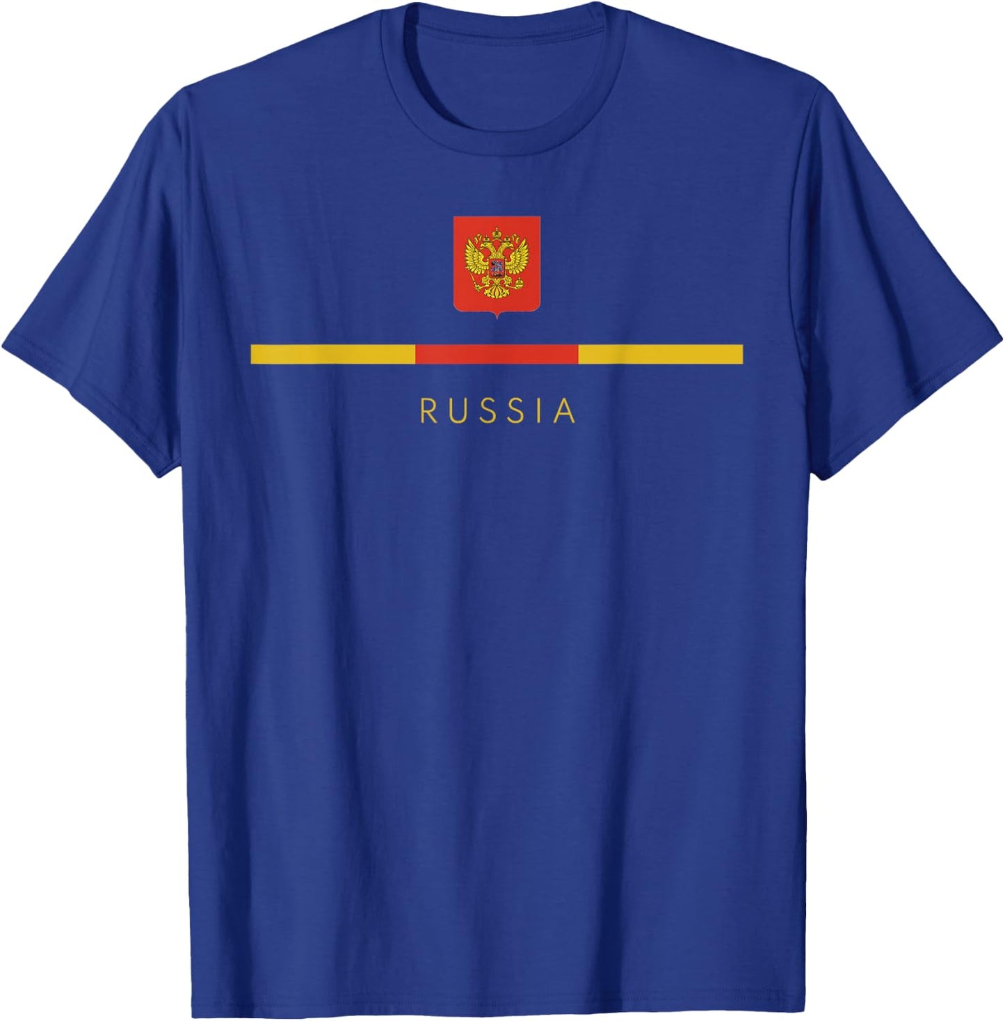 Flag of Russia Crest Logo Art Russian Citizen Souvenir Gift T-Shirt - T-Shirt | Royal