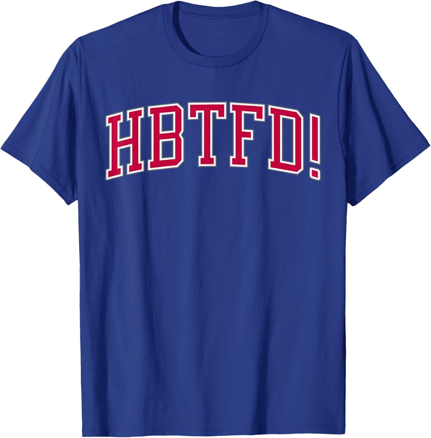 Football, USA HBTFD! Football - Men's Adults Black Short Sleeve Modern Football - Small T-Shirt - T-Shirt | Royal