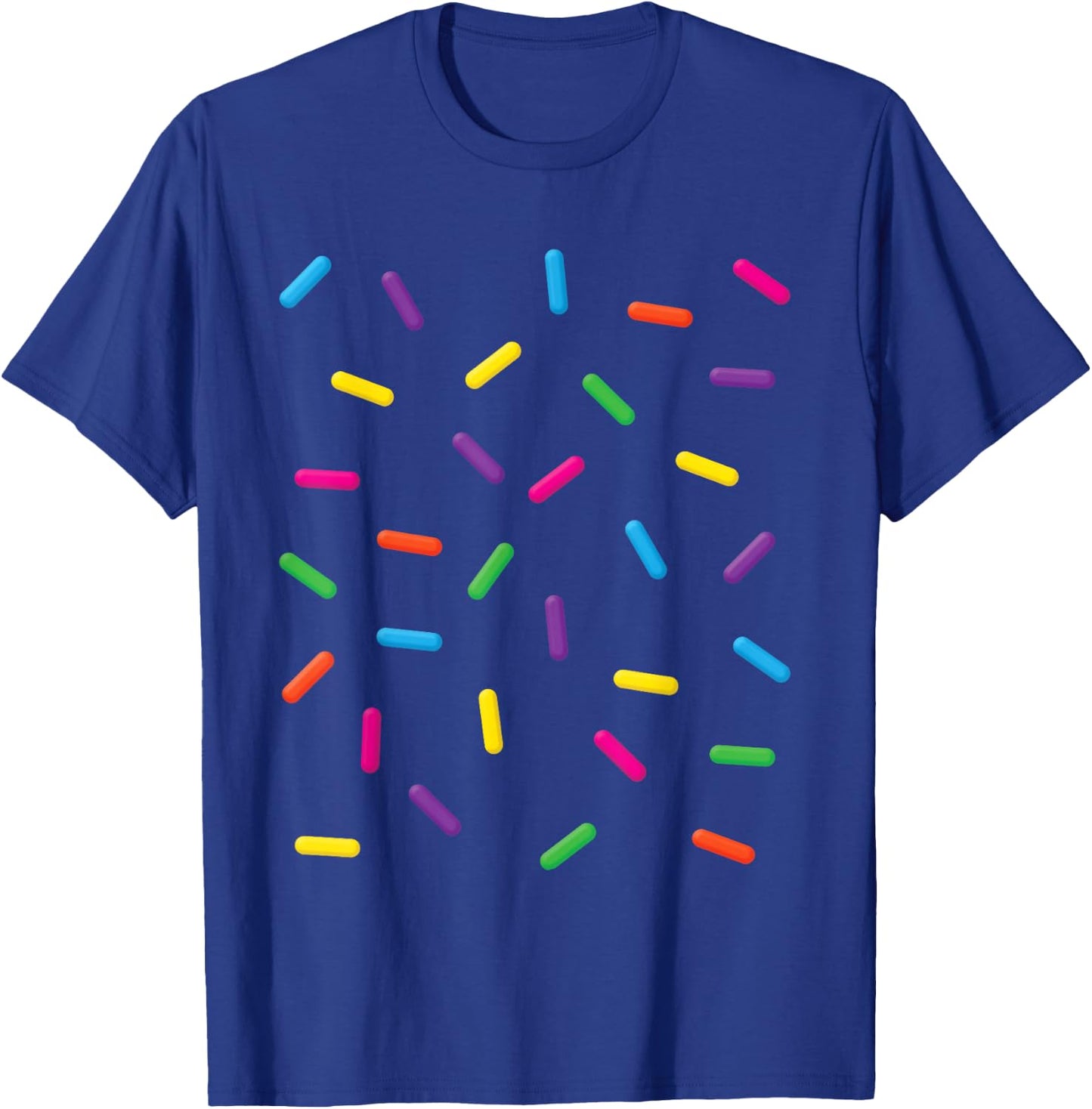 Funny Ice Cream Rainbow Sprinkles Jimmies Halloween Costume Women Kids T-Shirt - T-Shirt | Royal
