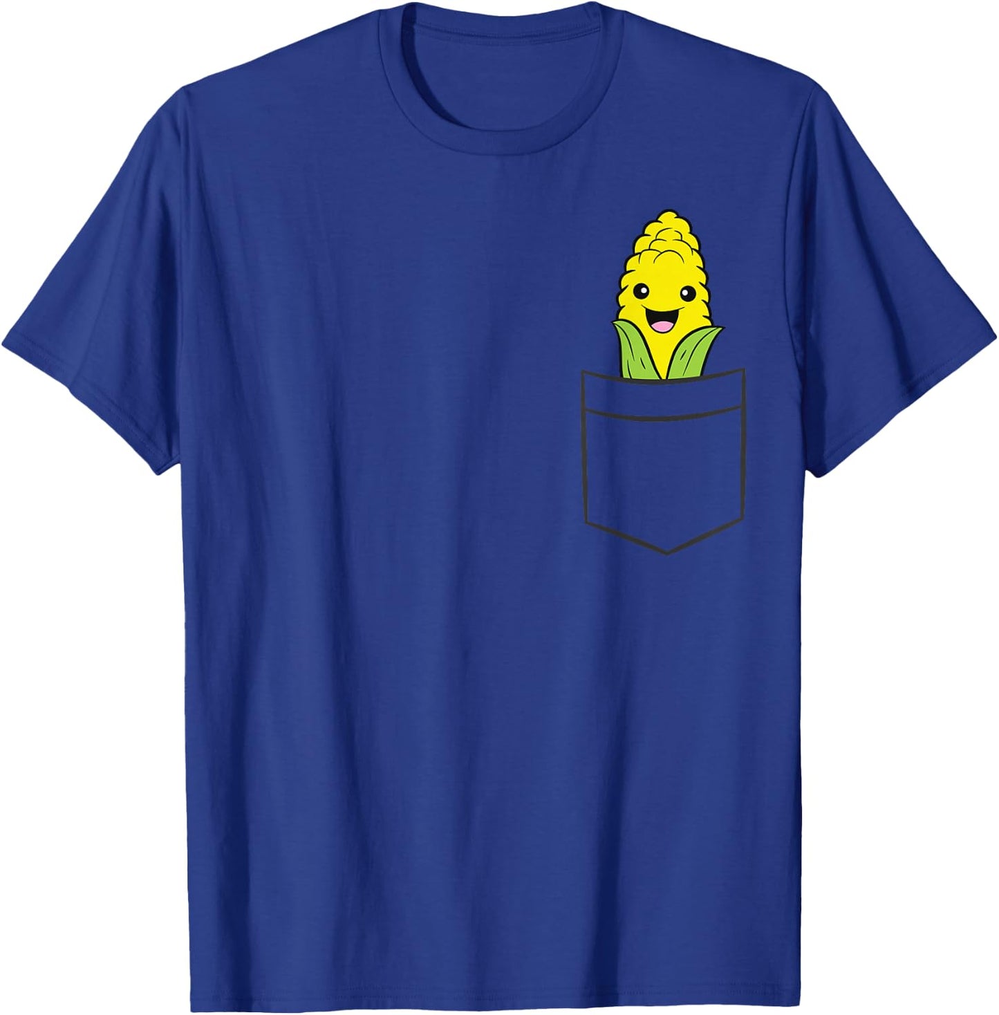 Sweet Corn In The Pocket Vegetable Cute Corn T-Shirt - T-Shirt | Royal