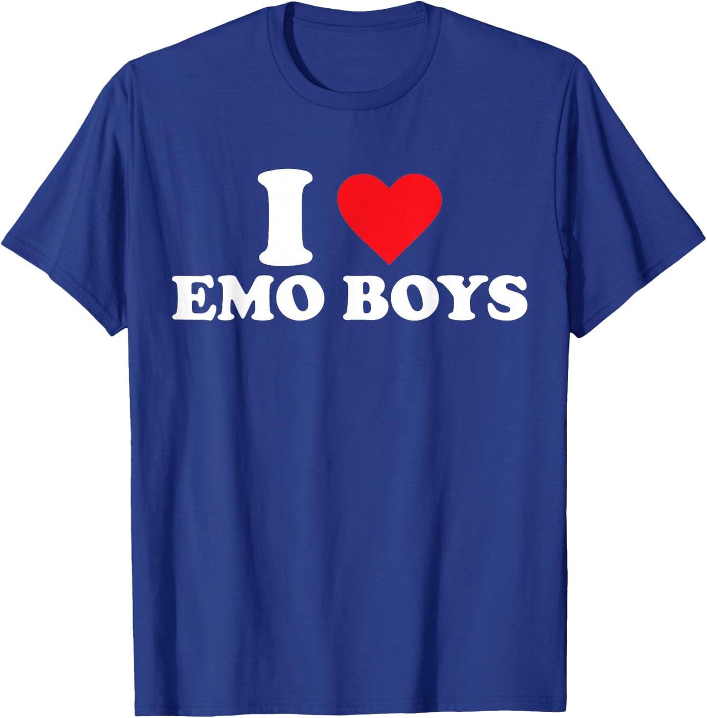 I Love Emo Boys T-Shirt - T-Shirt | Royal