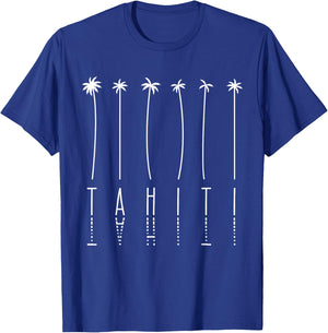 Palm Tree Vacation - Island Tahiti T-Shirt - T-Shirt | Royal
