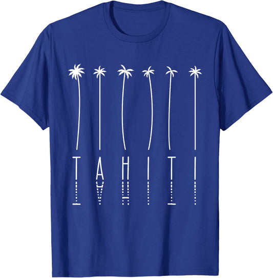 Palm Tree Vacation - Island Tahiti T-Shirt - T-Shirt | Royal
