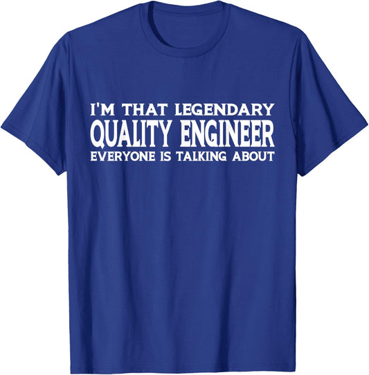 Quality Engineer Job Title Employee Funny Quality Engineer T-Shirt - T-Shirt | Royal