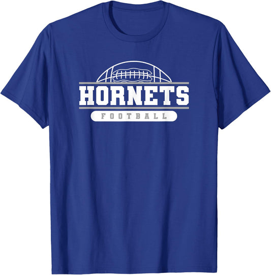 Hornets Football Varsity College University High School T-Shirt - T-Shirt | Royal