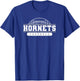 Hornets Football Varsity College University High School T-Shirt - T-Shirt | Royal