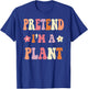 Retro Groovy Halloween Costume Shirts, Pretend I'm A PLANT T-Shirt - T-Shirt | Royal
