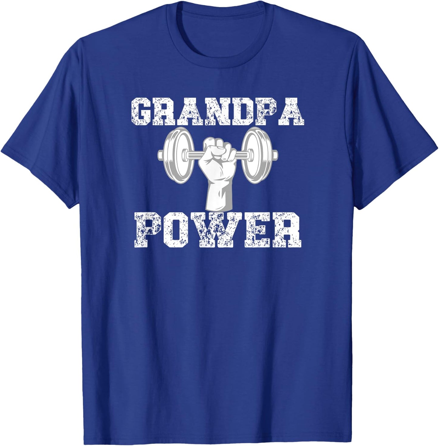 Grandpa Gym Shirt - Grandpa Power Gym Body T-Shirt - T-Shirt | Royal