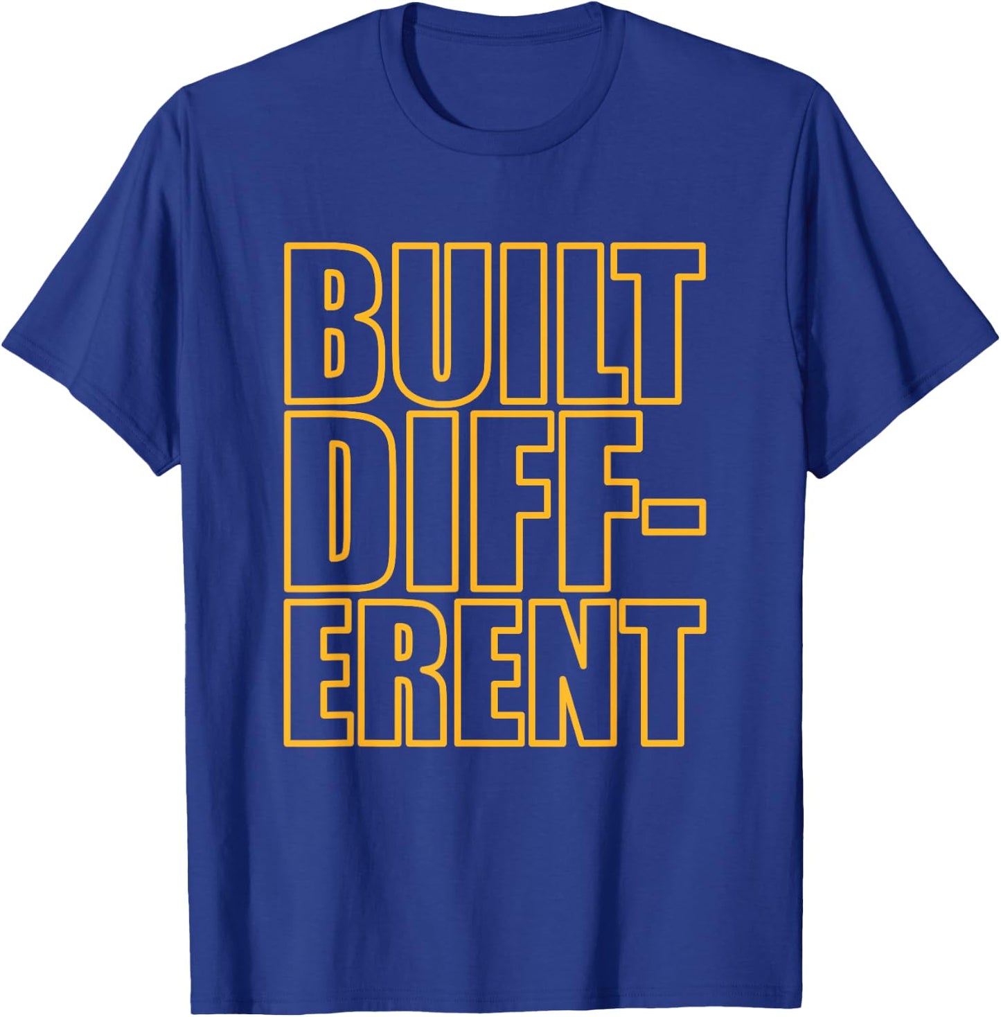 Concrete And Luxury Built Different Laser Orange T-Shirt - T-Shirt | Royal