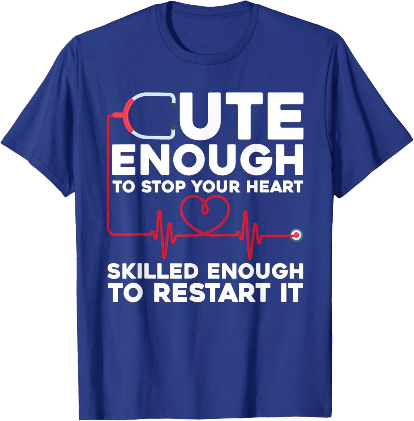 Funny Nurse Design Women Registered Nurse Nursing T-Shirt - T-Shirt | Royal