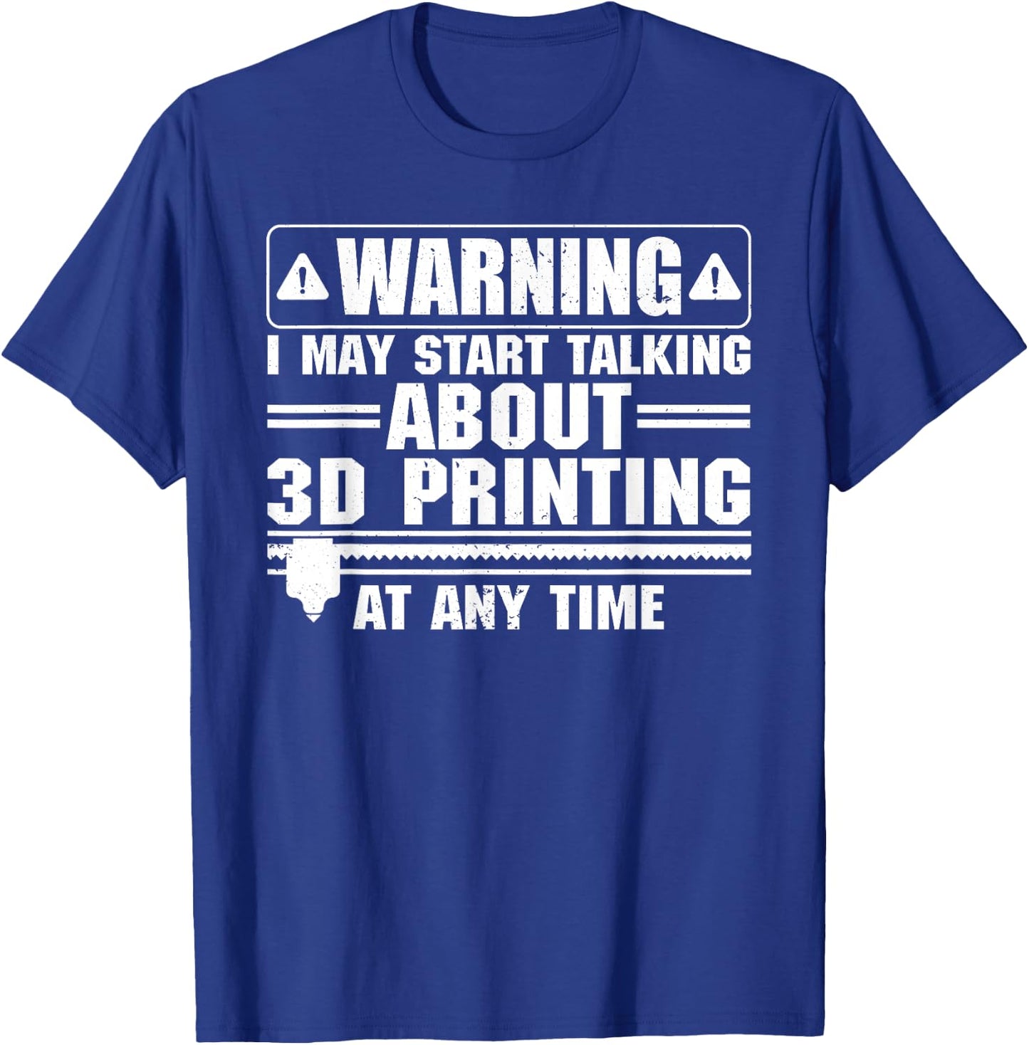 Funny 3D Printer Art Women 3D Printing Worker Lover T-Shirt - T-Shirt | Royal