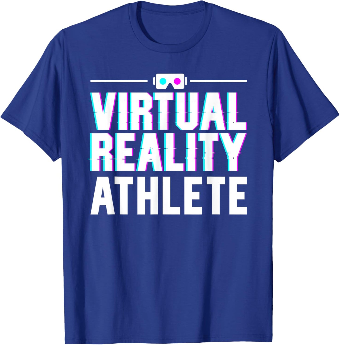 Funny Virtual Reality Athlete Design Women VR Gamer T-Shirt - T-Shirt | Royal