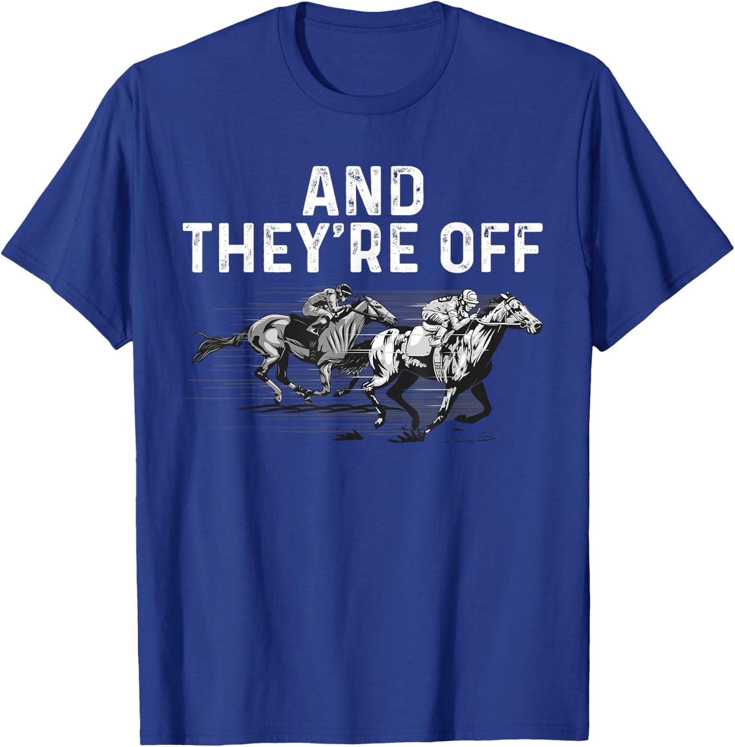 Funny Horse Racing Design Women Kid Horse Race Lover T-Shirt - T-Shirt | Royal