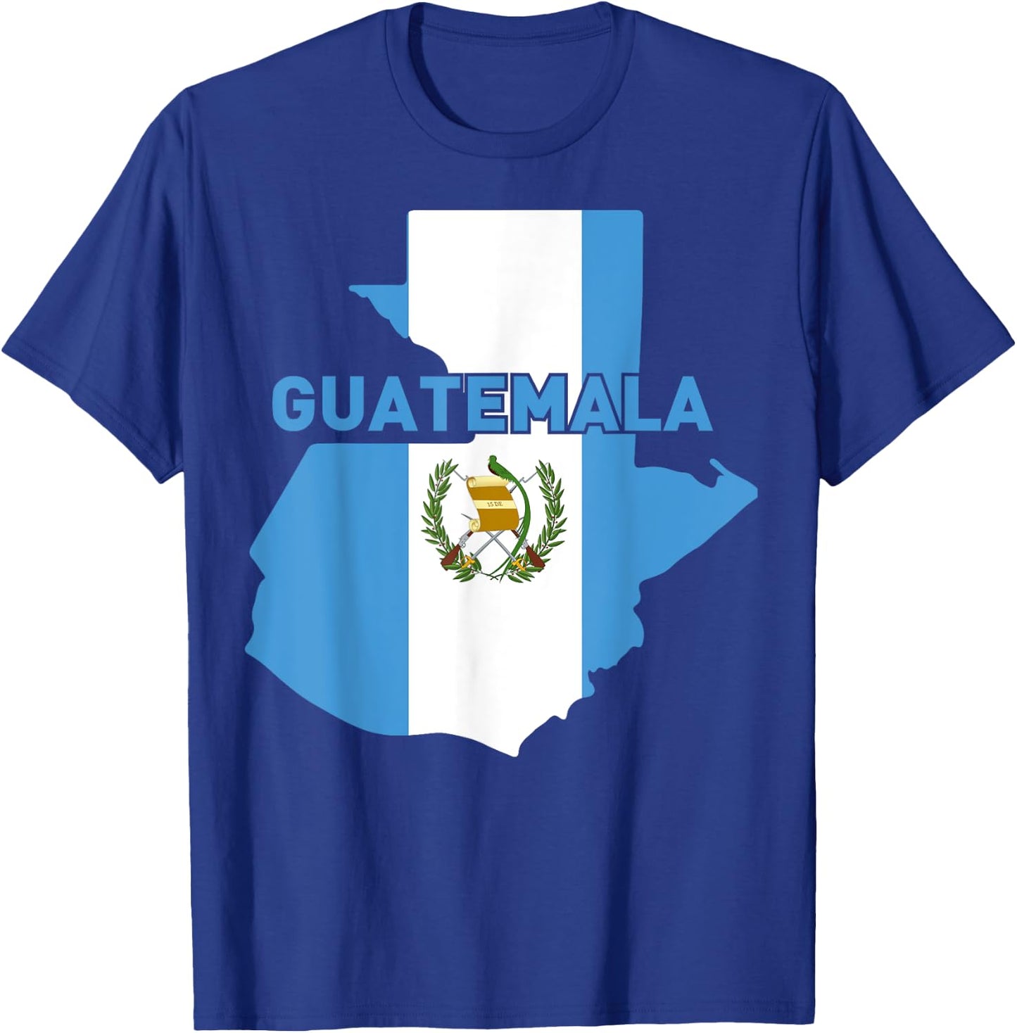 Proud Family and Patriotic Flag of Country Guatemala T-Shirt - T-Shirt | Royal