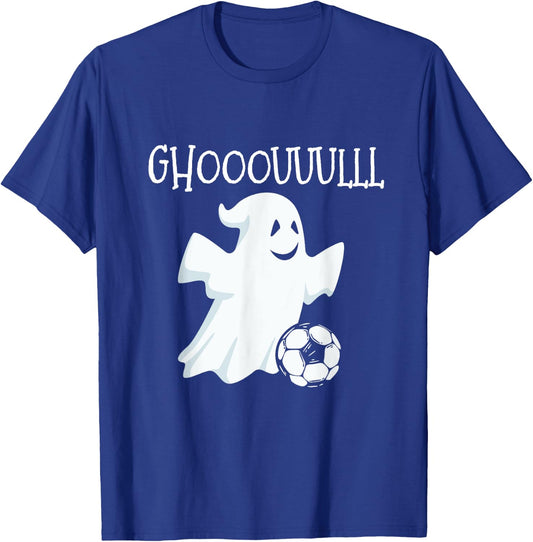 Ghost Soccer Halloween T-Shirt - T-Shirt | Royal