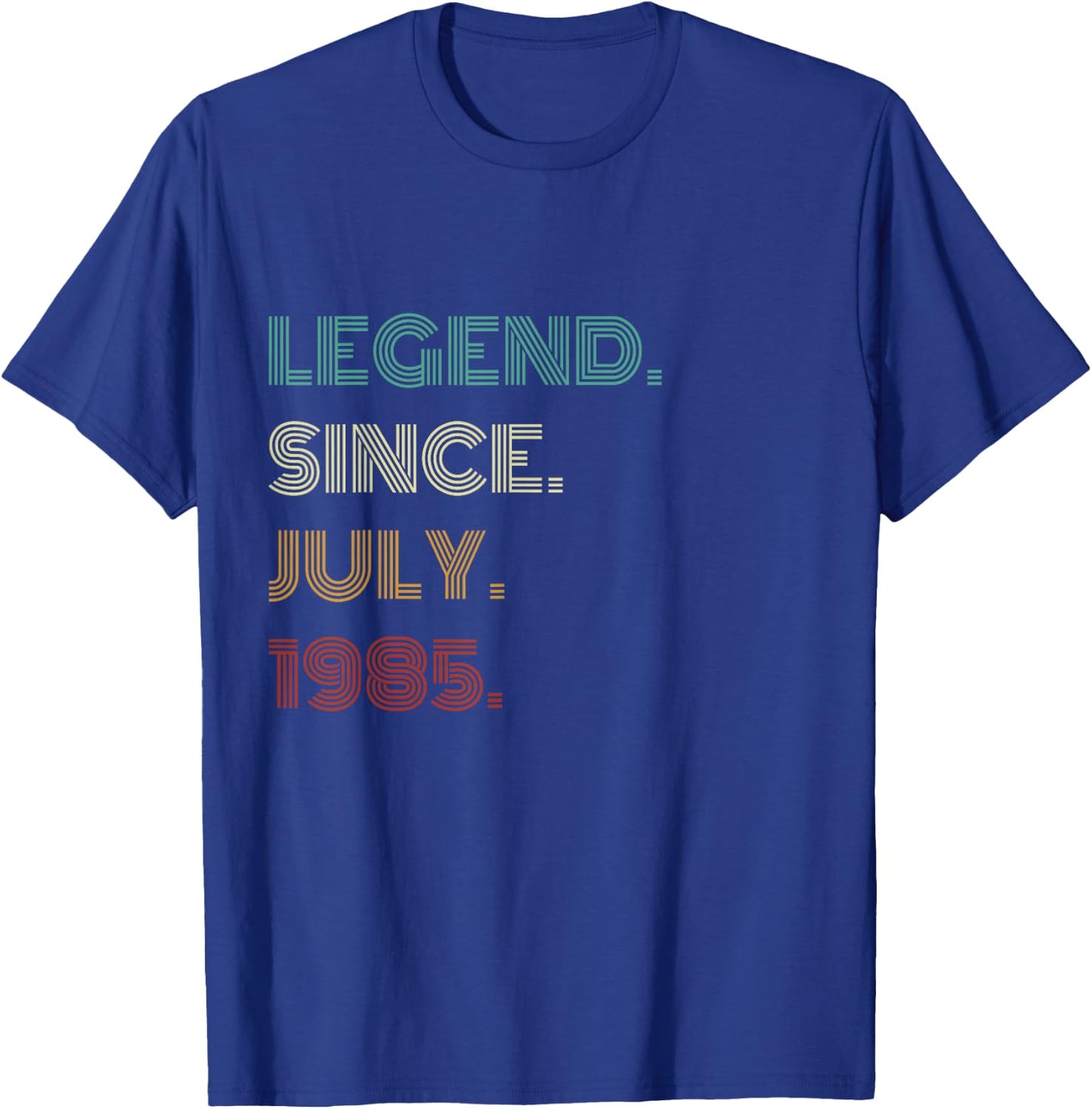 40 Years Old Legend Since July 1985 40th Birthday T-Shirt - T-Shirt | Royal