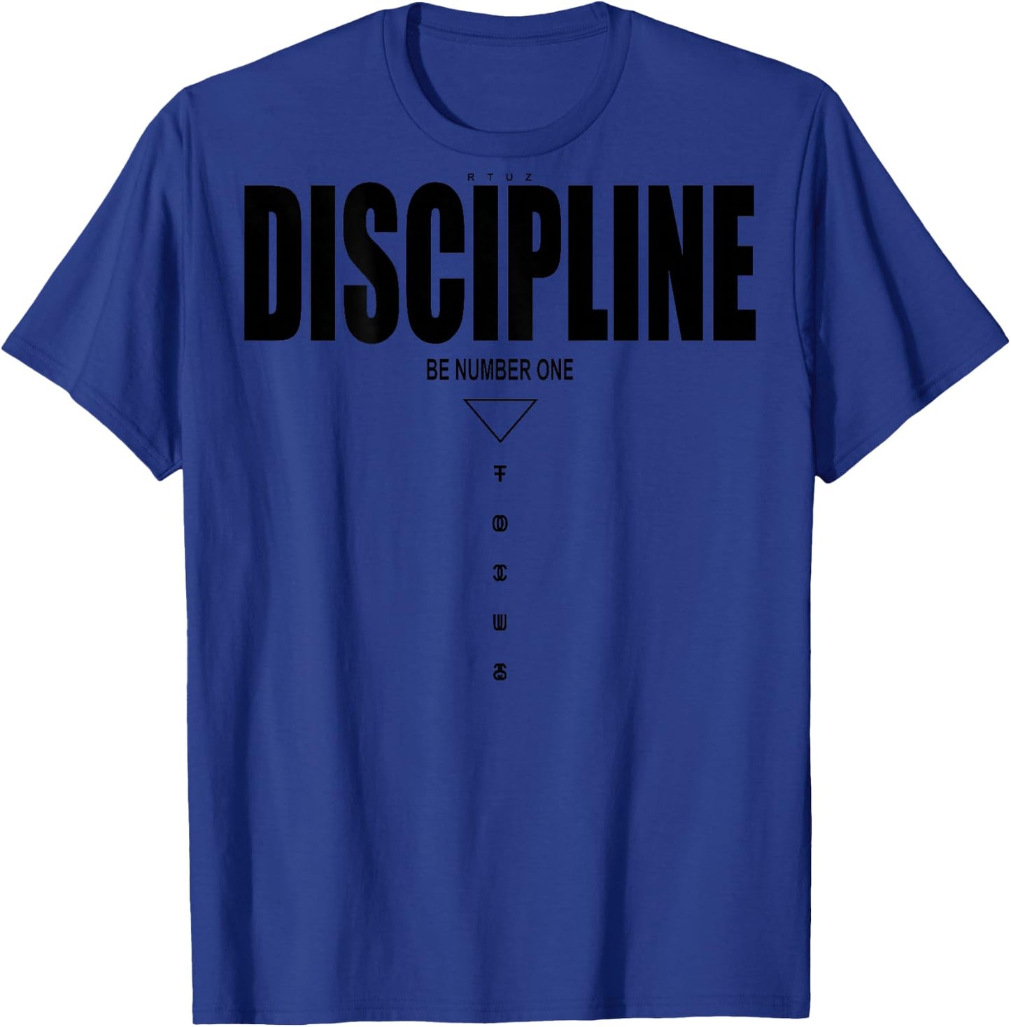 Fitness Quote Y2K Gym Training Back Print Yoga Sport Workout T-Shirt - T-Shirt | Royal