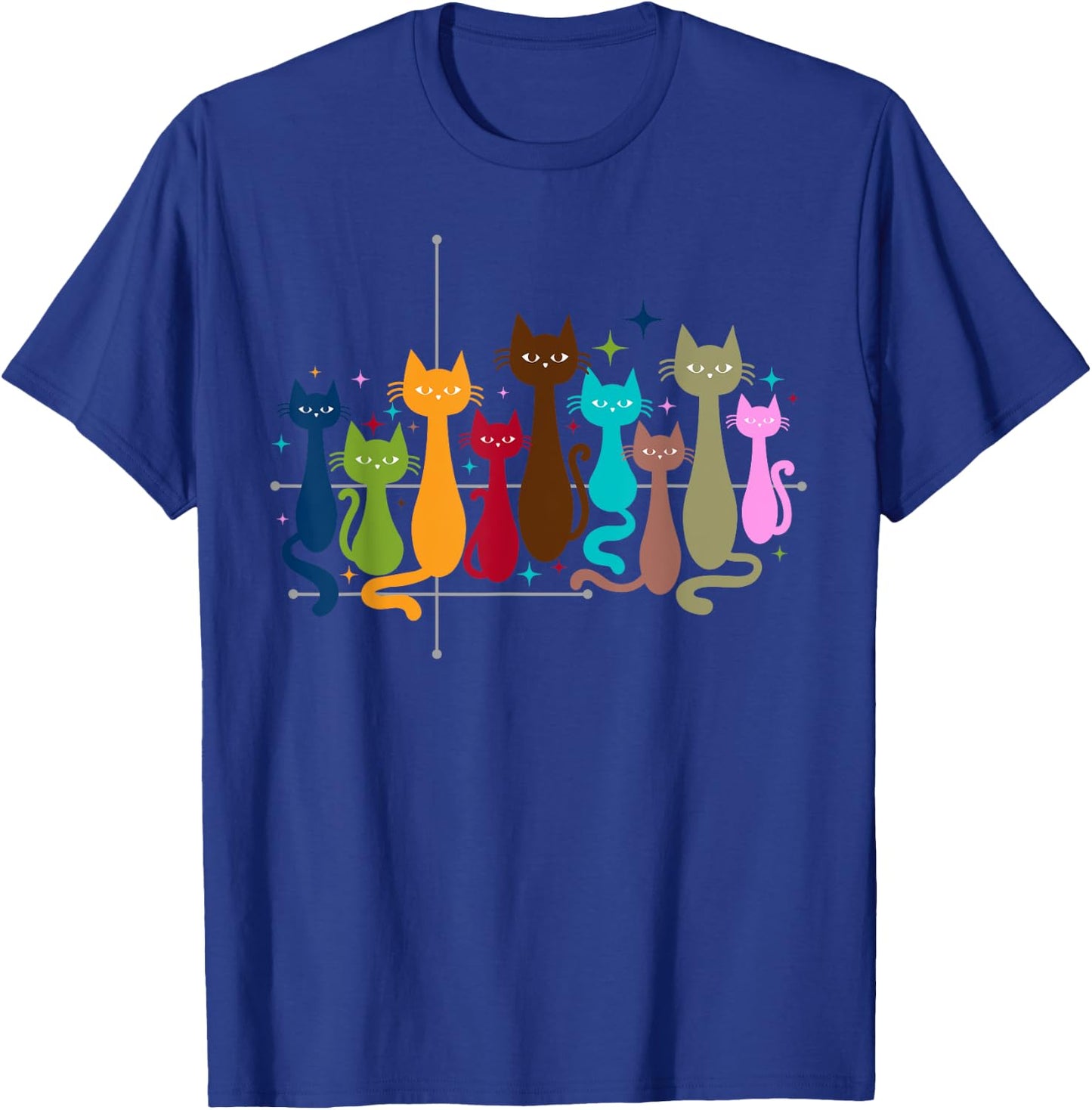 Classic Art Kitten Lover Vintage Artwork Cute Cat T-Shirt - T-Shirt | Royal