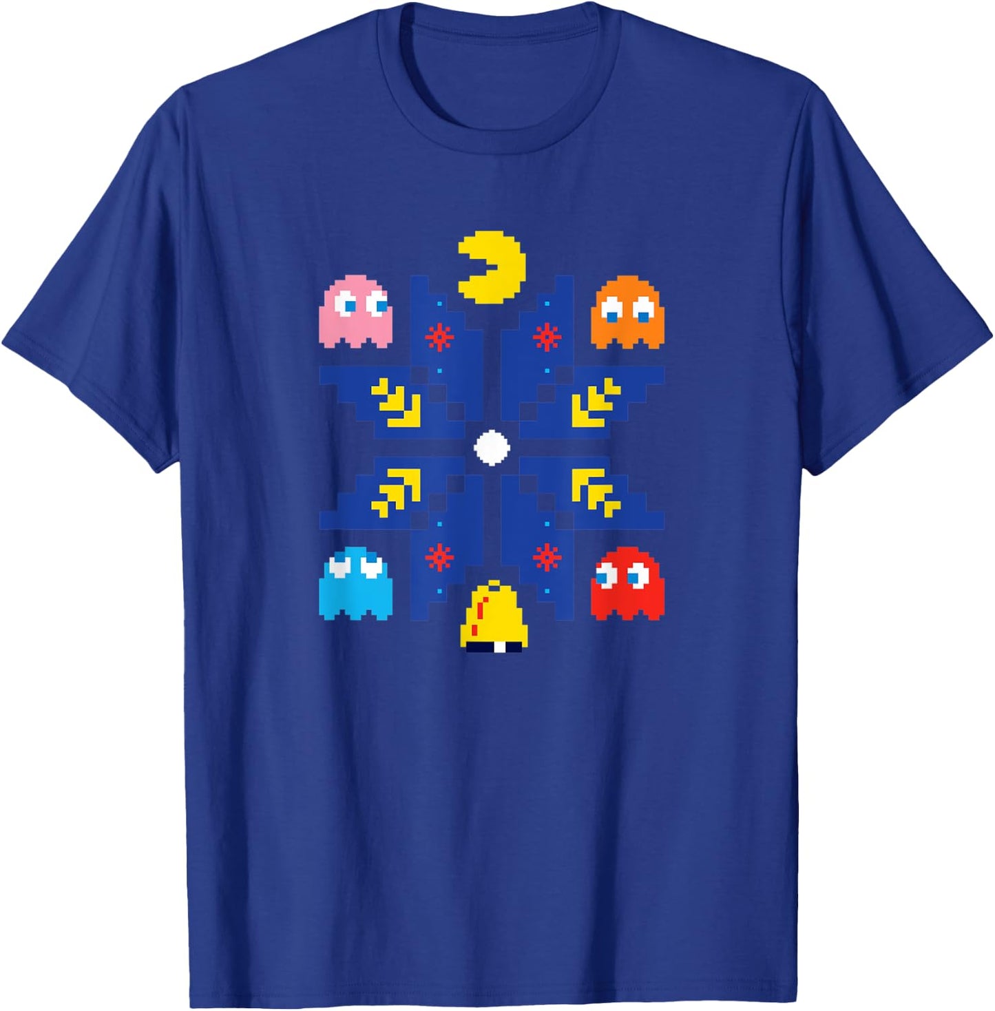 PAC-MAN Christmas T-Shirt - T-Shirt | Royal