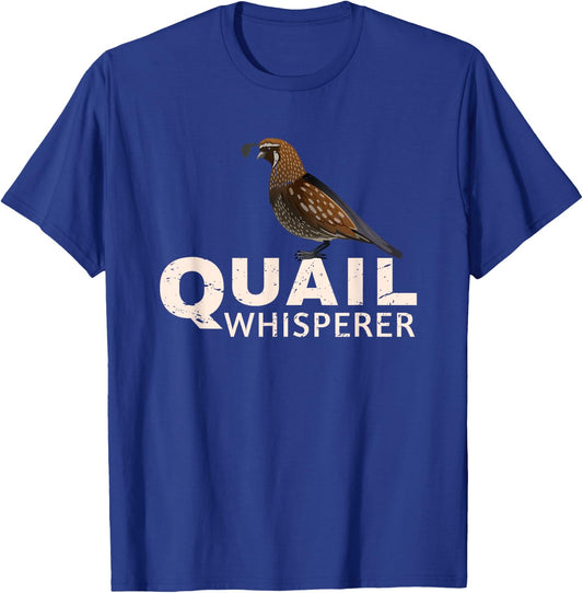 Cute Quail Design Women Kids Quail Bird Whisperer T-Shirt - T-Shirt | Royal