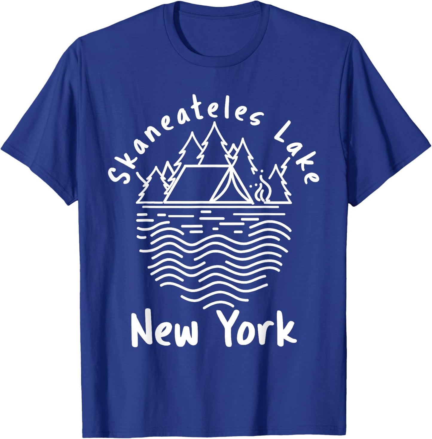 Skaneateles Lake In New York State T-Shirt - T-Shirt | Royal