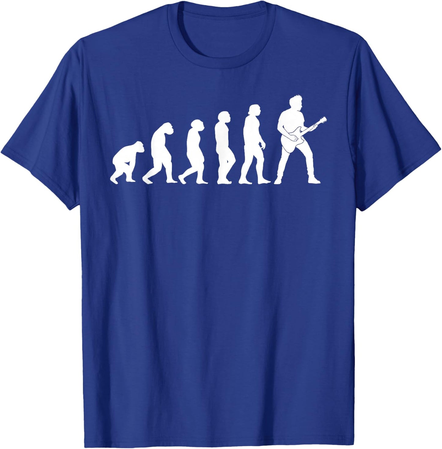 Guitar Player Evolution - Guitarist Player Guitar T-Shirt - T-Shirt | Royal