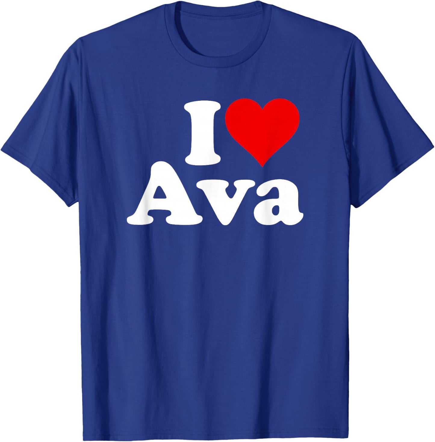 I Love Heart AVA T-Shirt - T-Shirt | Royal