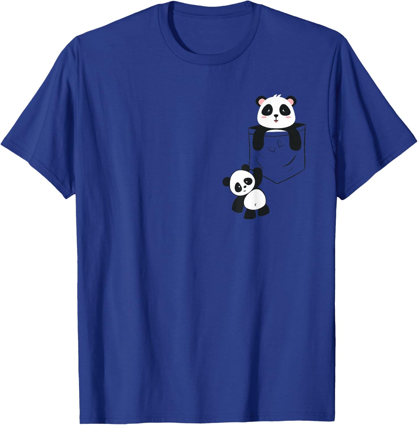 Cute Pandas in the Bag Funny Panda Lovers Baby Animal T-Shirt - T-Shirt | Royal