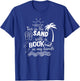 Toes in the Sand with a Book in my Hands, Read, Book, Beach Women Girls Kids T-Shirt - T-Shirt | Royal