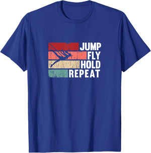 Bungee Fitness Equipment Jump Fly Sling Workout T-Shirt - T-Shirt | Royal