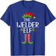 Elf Group Matching Family Christmas Costume The Welder Elf T-Shirt - T-Shirt | Royal