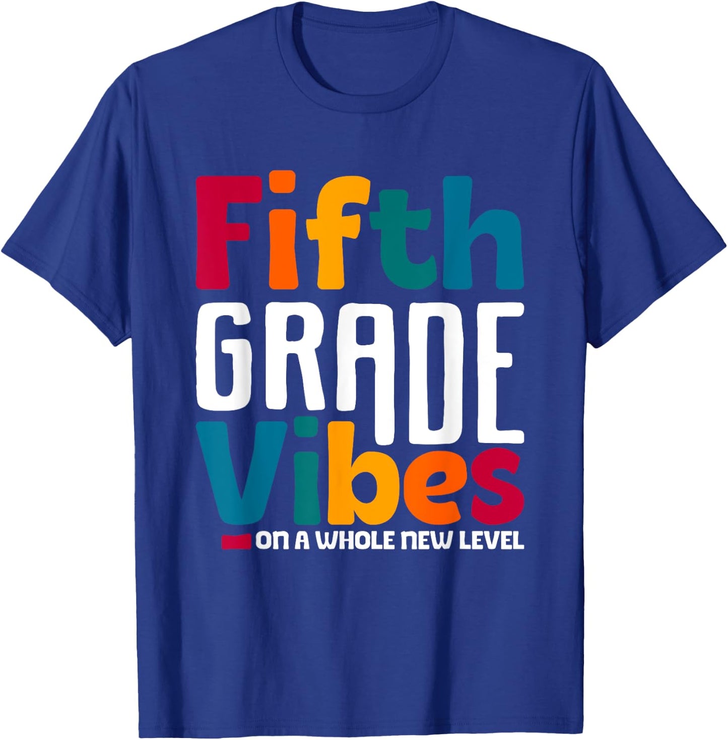 Fifth Grade Vibes Vintage 1st Day of School Team 5th Grade T-Shirt - T-Shirt | Royal