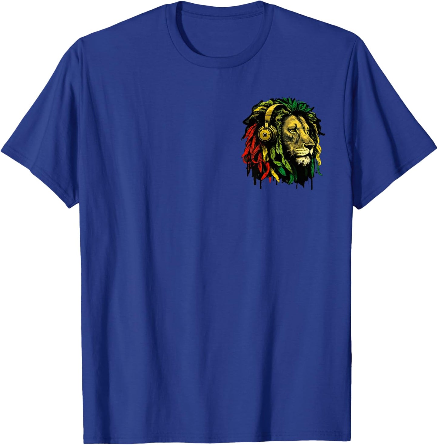 Rasta Reggae Lion Of Judah Jamaican Pride Rastafari Roots T-Shirt - T-Shirt | Royal