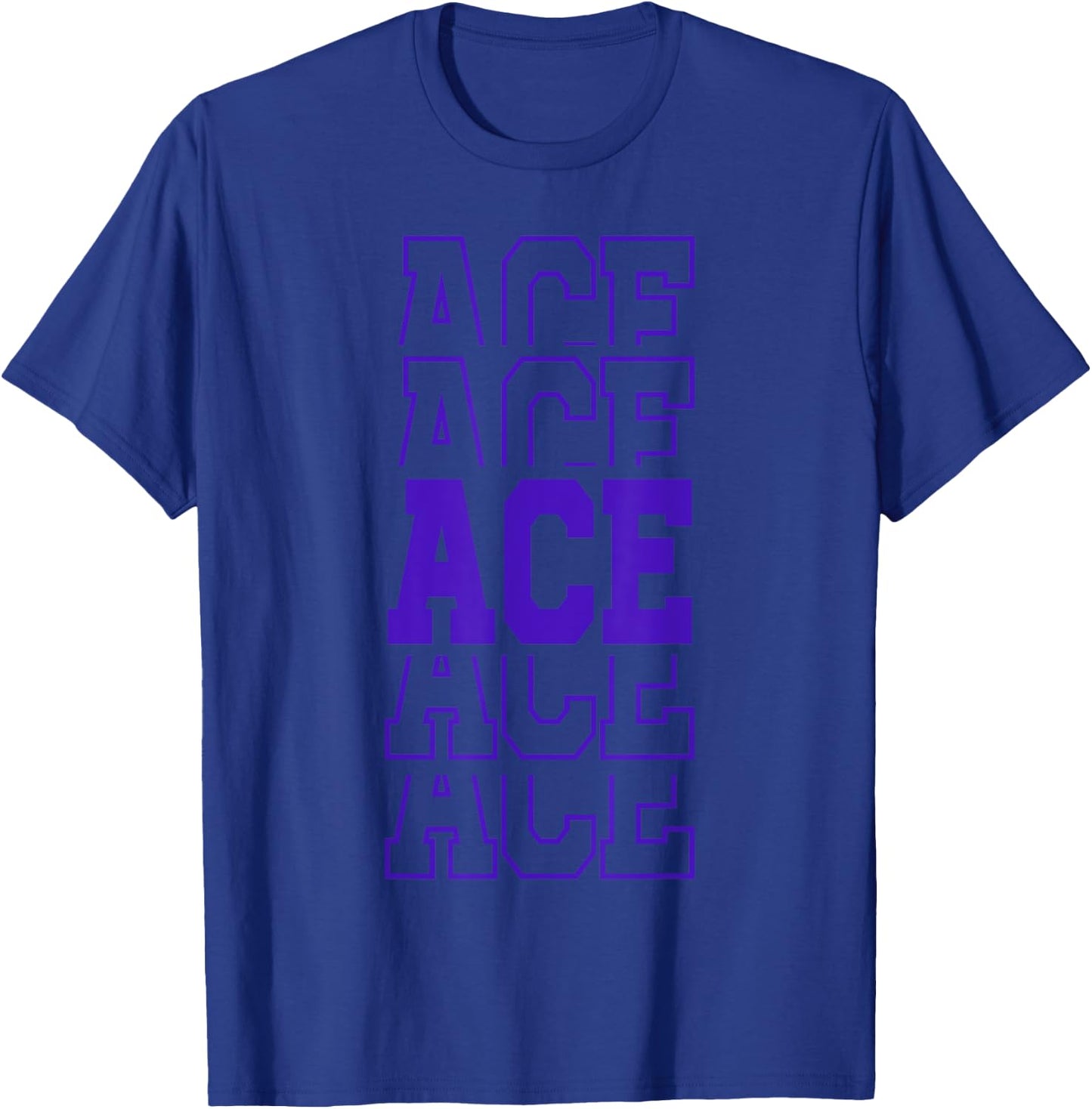 Cute Personalized Ace Birthday Matching Family T-Shirt - T-Shirt | Royal