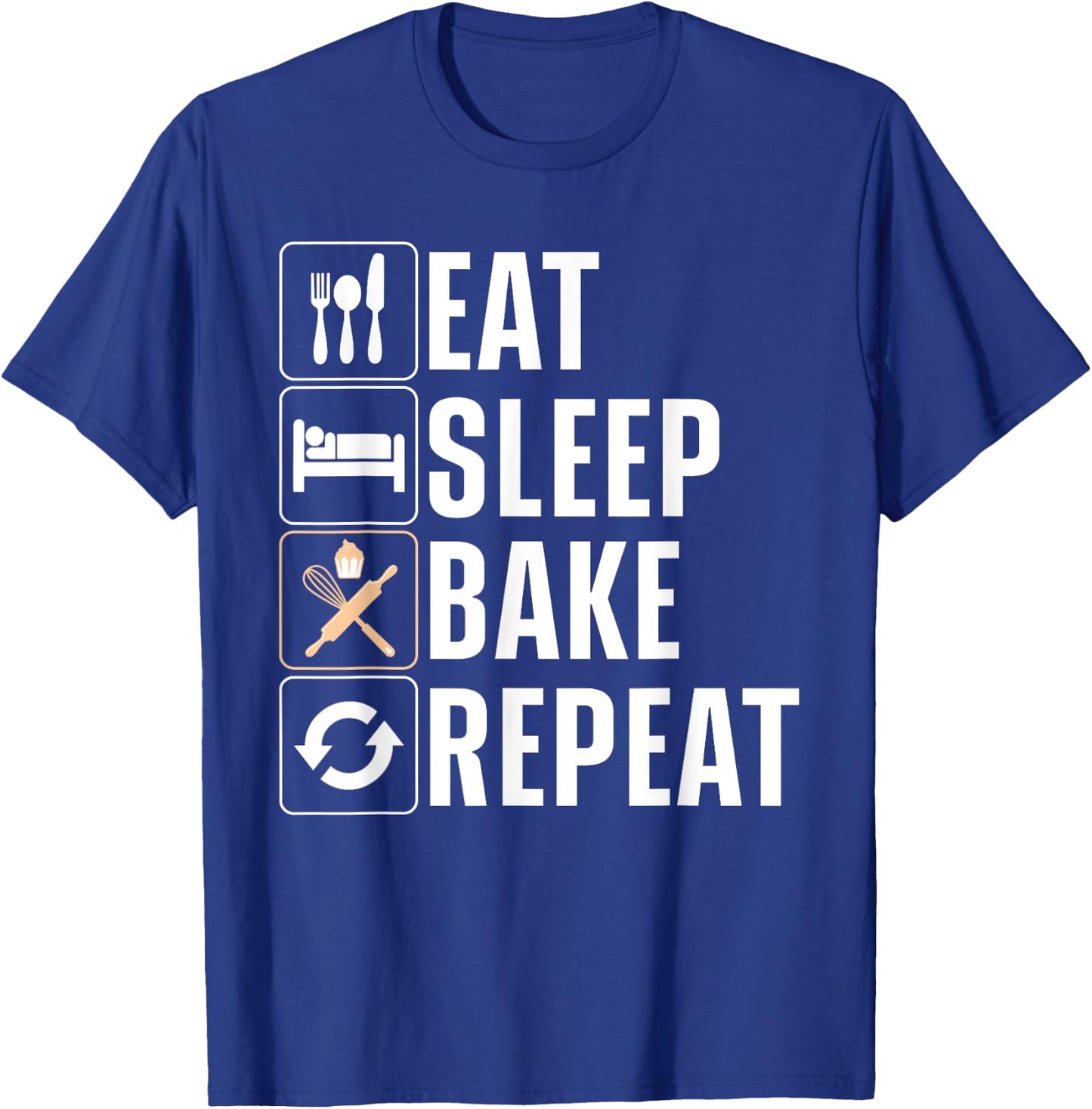 Funny Baking Women Baker Pastry Chef Cupcake Bread T-Shirt - T-Shirt | Royal