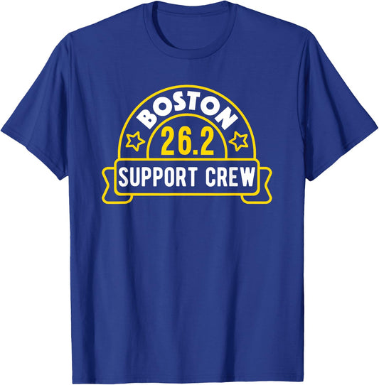 Boston 26.2 Marathon Support Crew T-Shirt - T-Shirt | Royal