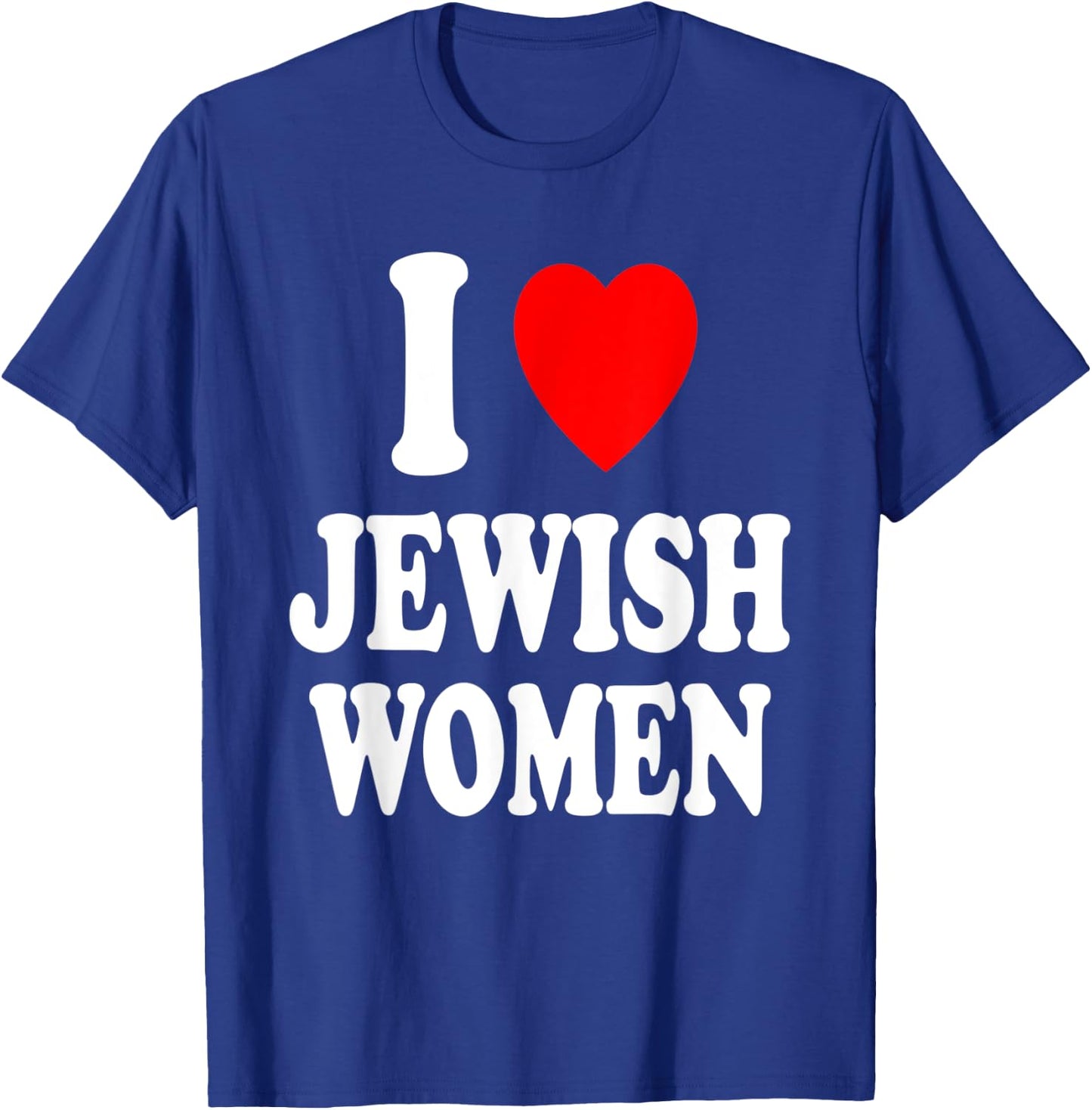 I Heart (Love) Jewish Women Hebrew Israel Attraction T-Shirt - T-Shirt | Royal