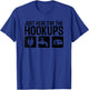 Funny Camping RV Caravan Motorhome Just Here For The Hookups T-Shirt - T-Shirt | Royal