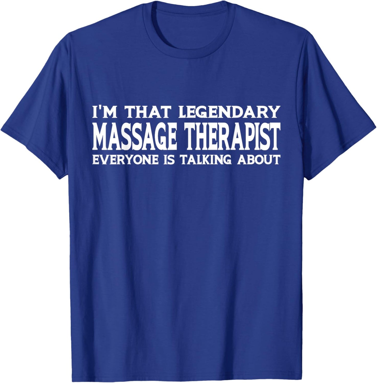 Massage Therapist Job Title Employee Funny Massage Therapist T-Shirt - T-Shirt | Royal