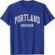 Portland - Oregon - Throwback Design - Classic T-Shirt - T-Shirt | Royal