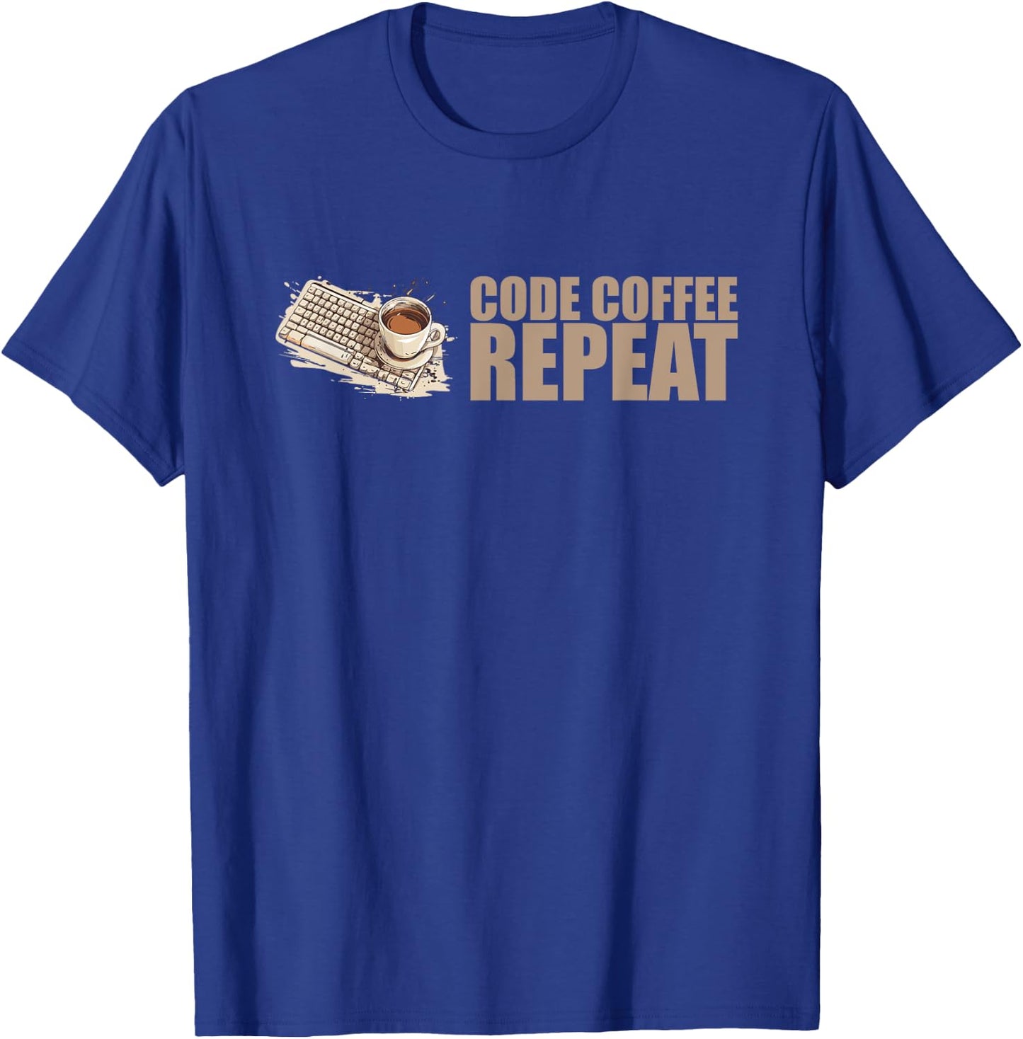 Caffeine Coder Software Developer Engineer Coffee Programmer T-Shirt - T-Shirt | Royal