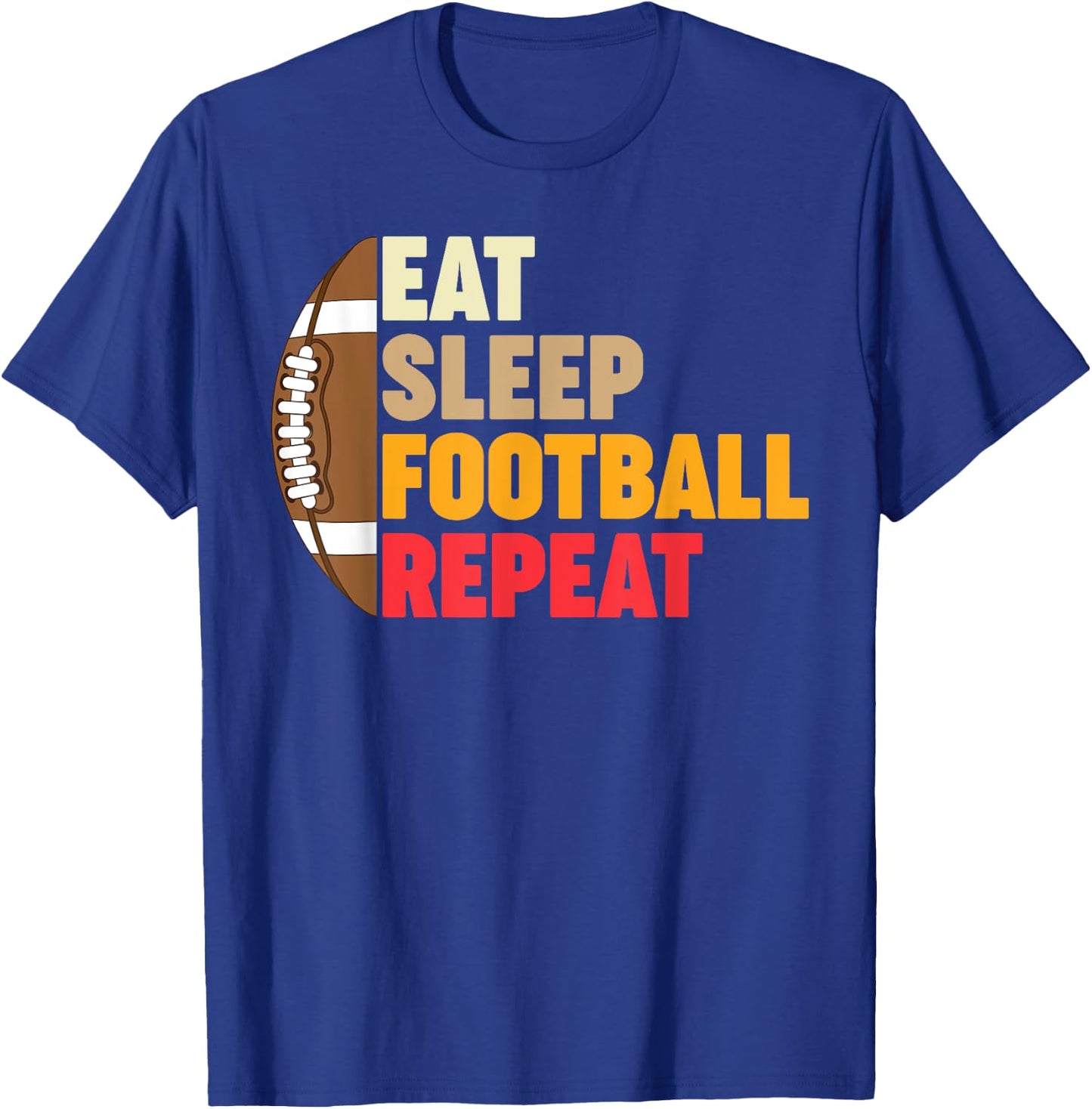 Funny American Football Women Kids Football Player T-Shirt - T-Shirt | Royal