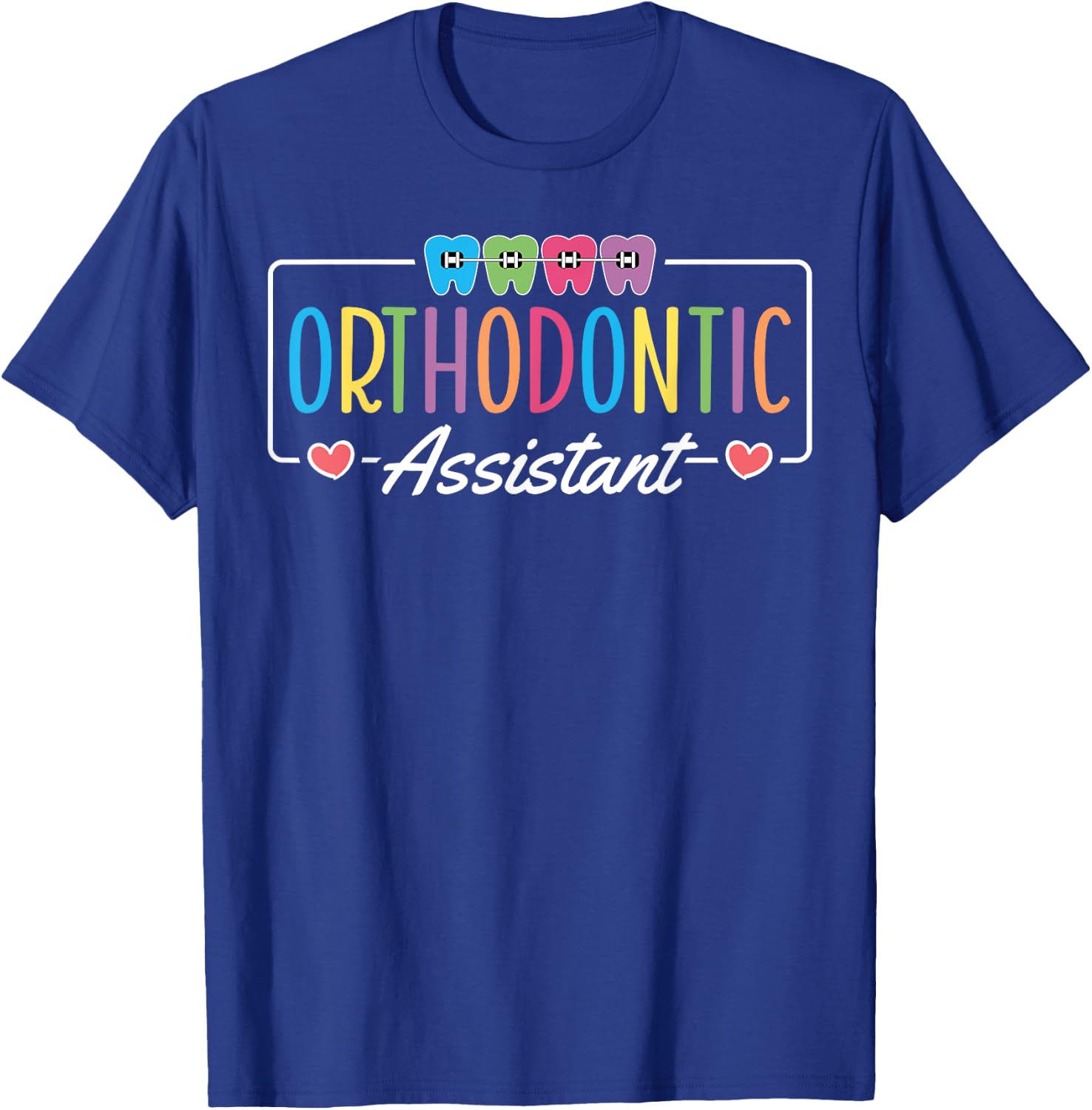 Orthodontic Assistant Heart T-Shirt - T-Shirt | Royal