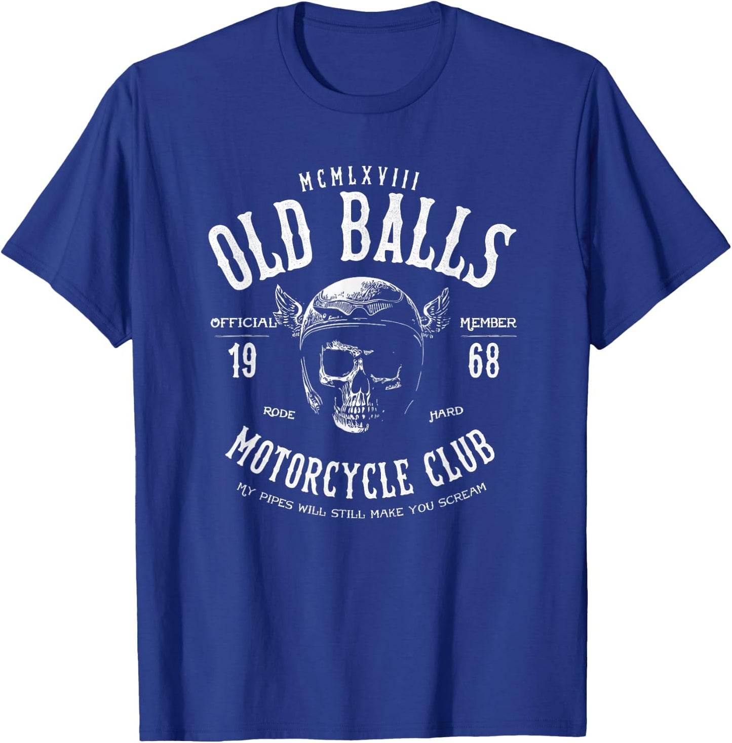 Vintage Motorcycle Birthday 's 55th Birthday T-Shirt - T-Shirt | Royal