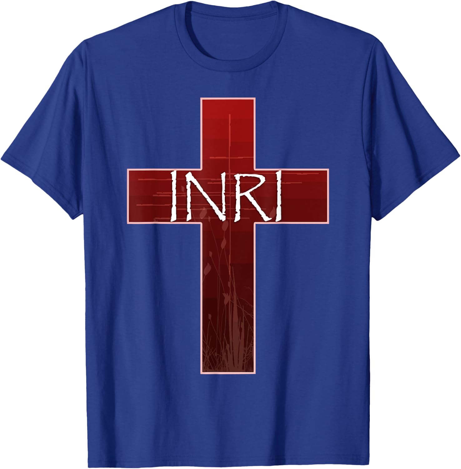INRI Cross Crucifix Jesus Catholic Easter King of Jews Latin T-Shirt - T-Shirt | Royal