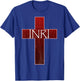INRI Cross Crucifix Jesus Catholic Easter King of Jews Latin T-Shirt - T-Shirt | Royal
