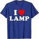 I Love Lamp Funny Light Shade Lampshade Candle Lantern Moth T-Shirt - T-Shirt | Royal